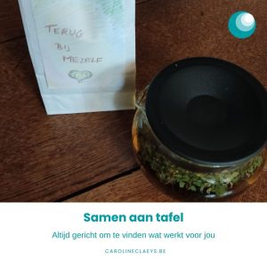 Caroline Claeys - Samen aan tafel - Gericht op het vinden van wat jij nodig hebt