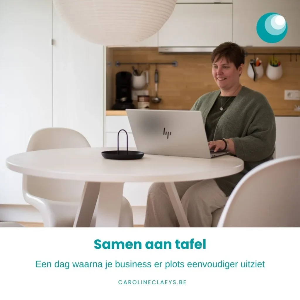 Caroline Claeys - Samen aan tafel - Een dag waarna je business er plots eenvoudiger uitziet