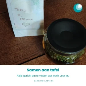 Caroline Claeys - Samen aan tafel - Gericht op het vinden van wat jij nodig hebt