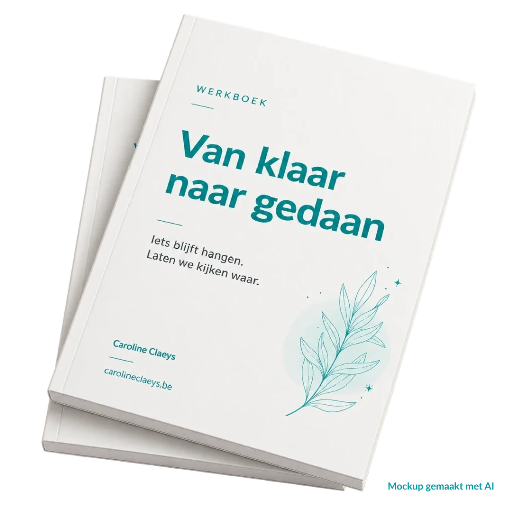 Werkboek Van klaar naar gedaan